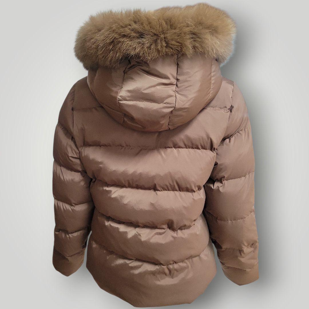 Demi-Luxe BEAMS ブルーFOXファーショートダウン キャメル 40