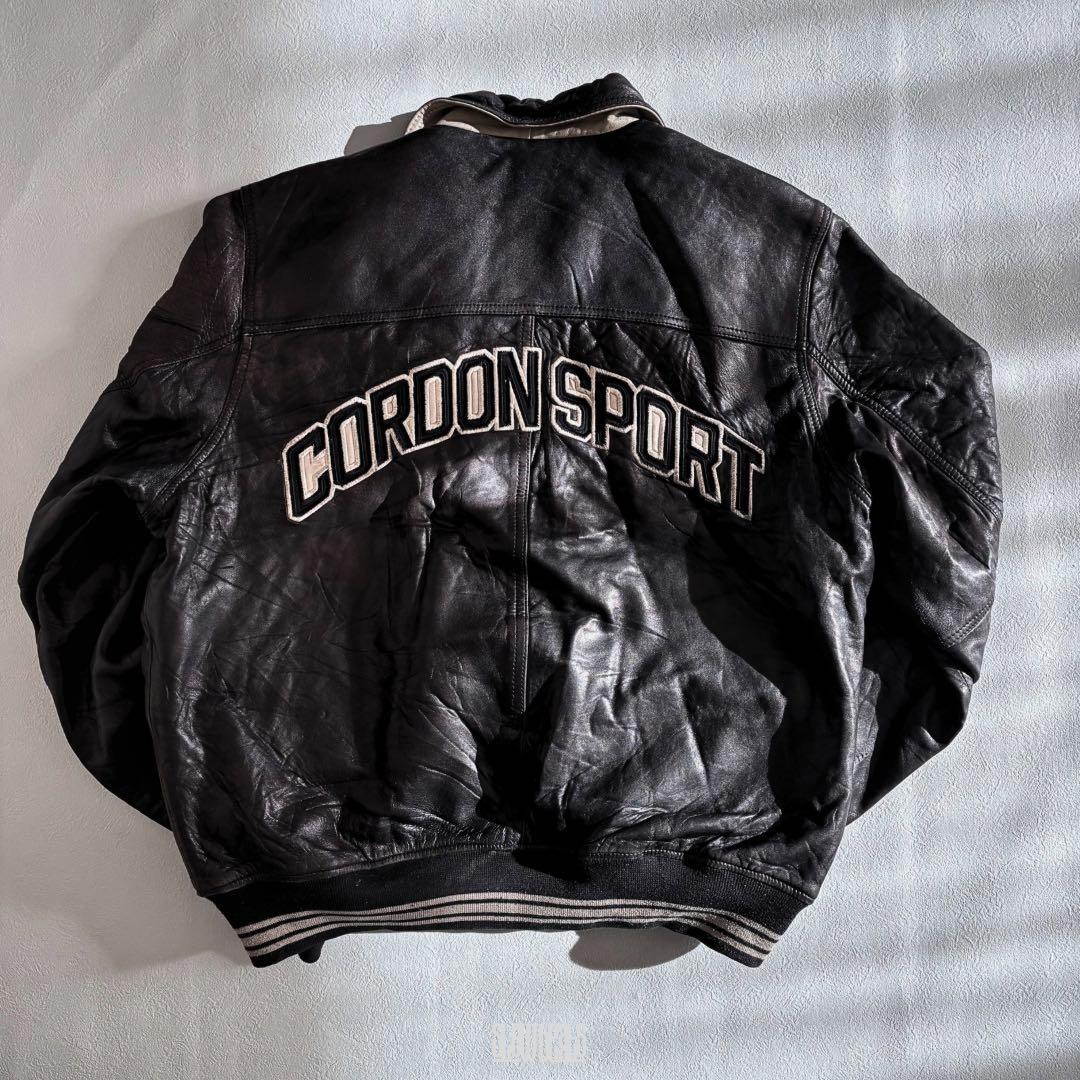 90s ヴィンテージ レザージャケット スタジャン BLACK L ストリート