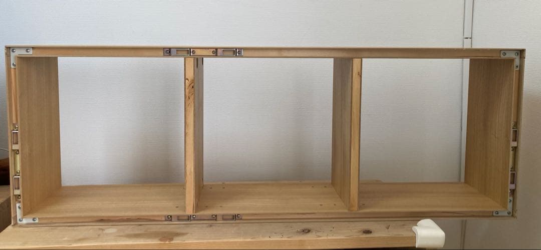 無印良品　3段シェルフ　オーク材
