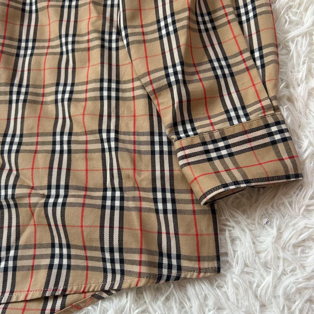 美品✨【Burberrys】バーバリー ノバチェック ホースロゴ 長袖シャツ L