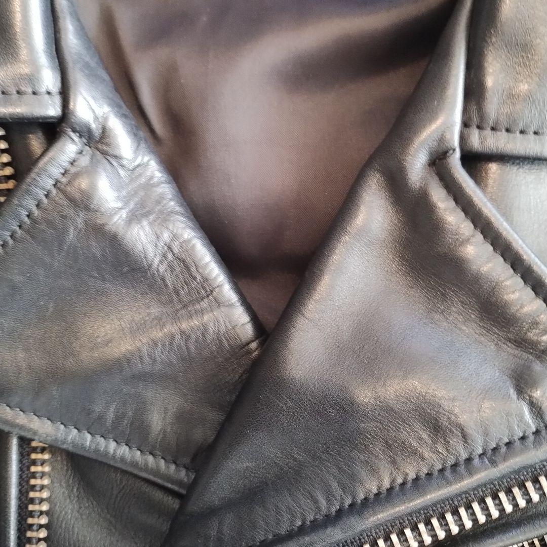 カドヤ　K's Leather ダブルライダースジャケット ブラック　Lサイズ