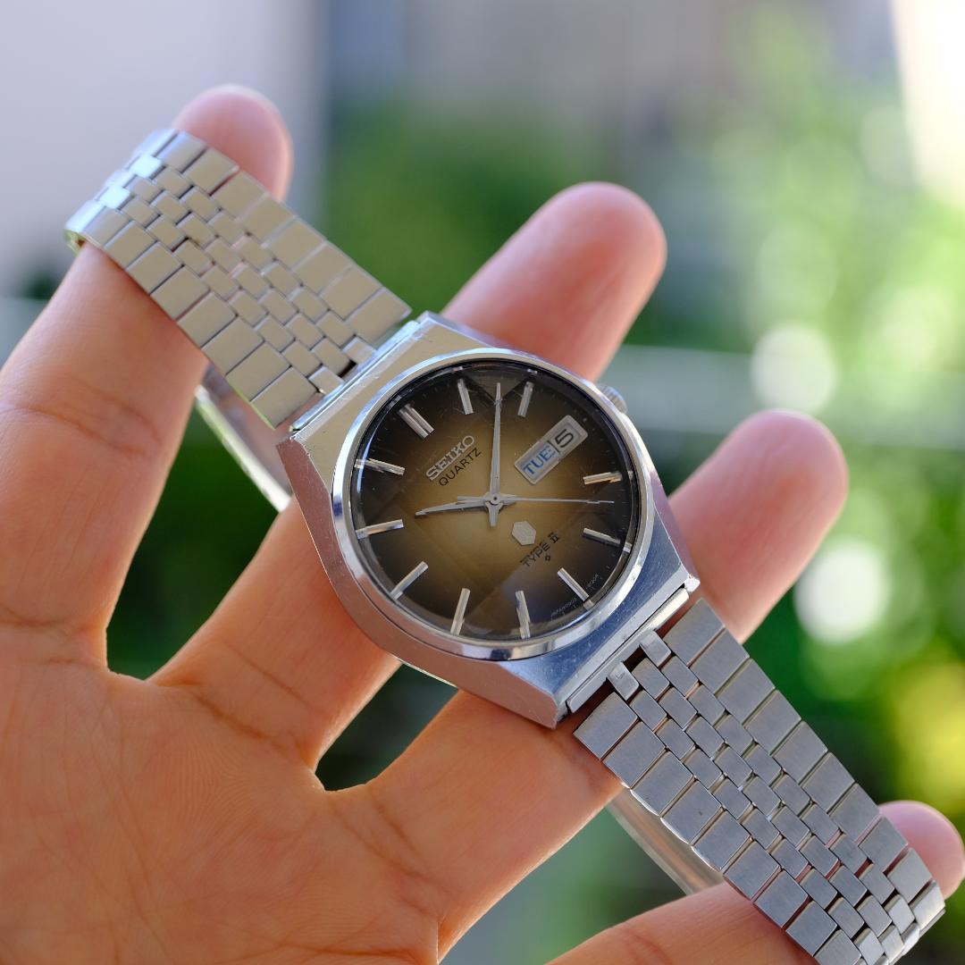 [稼働] SEIKO TYPE II 1976 ケース37mm 新規電池