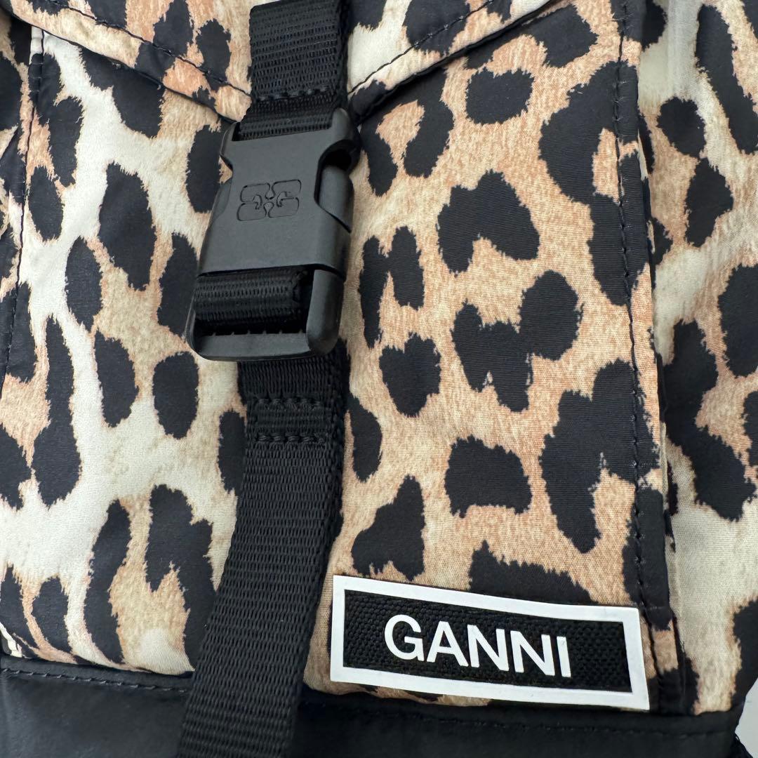 GANNI ガニー レオパード柄 バックパック リュック