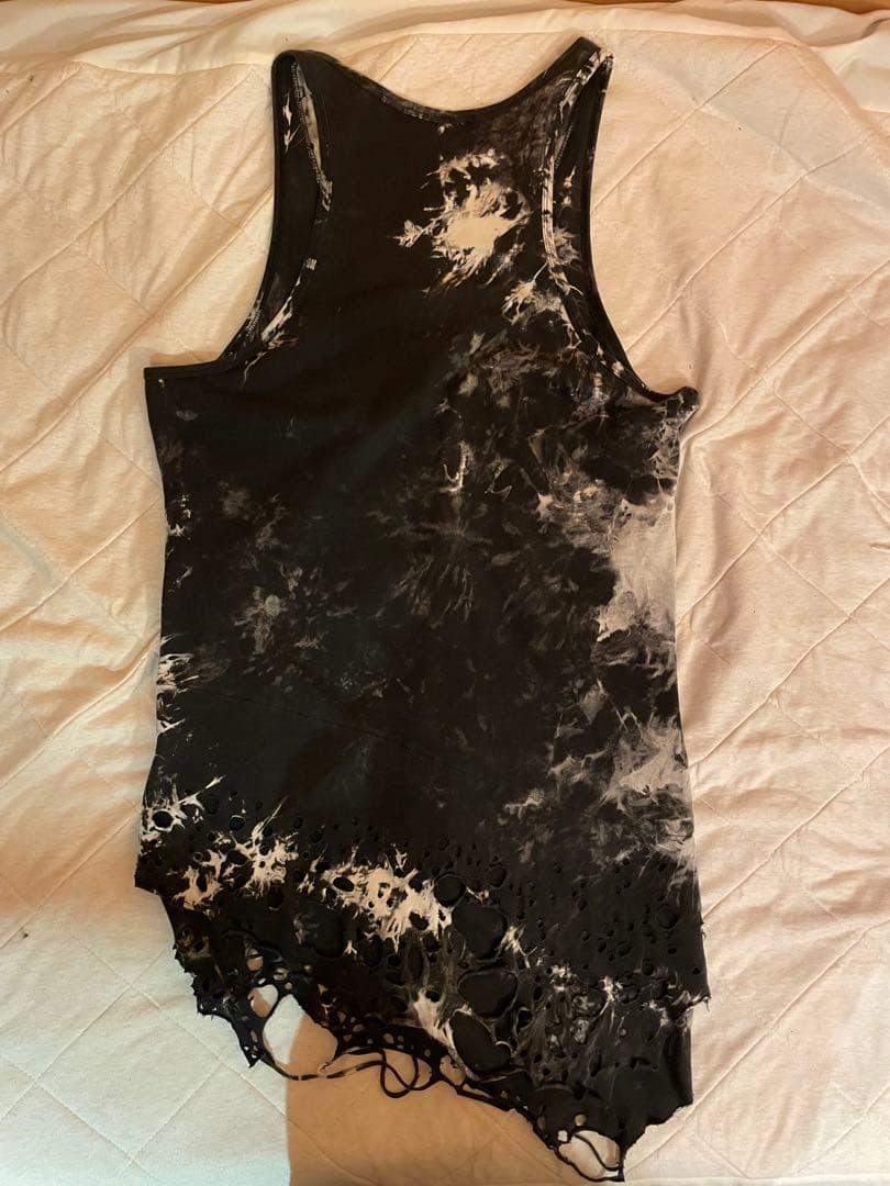 CIVARIZE タイダイ柄クラッシュ加工タンクトップ