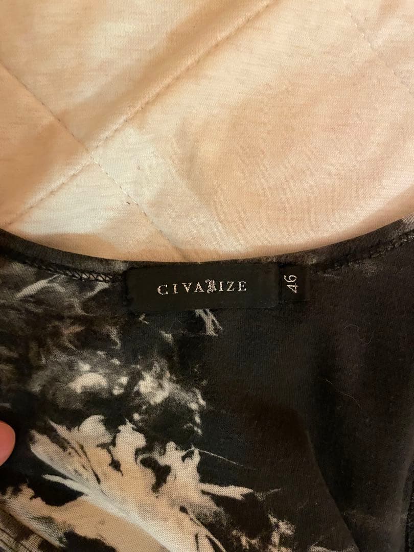 CIVARIZE タイダイ柄クラッシュ加工タンクトップ