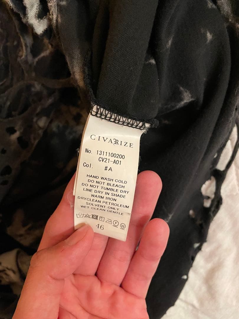 CIVARIZE タイダイ柄クラッシュ加工タンクトップ