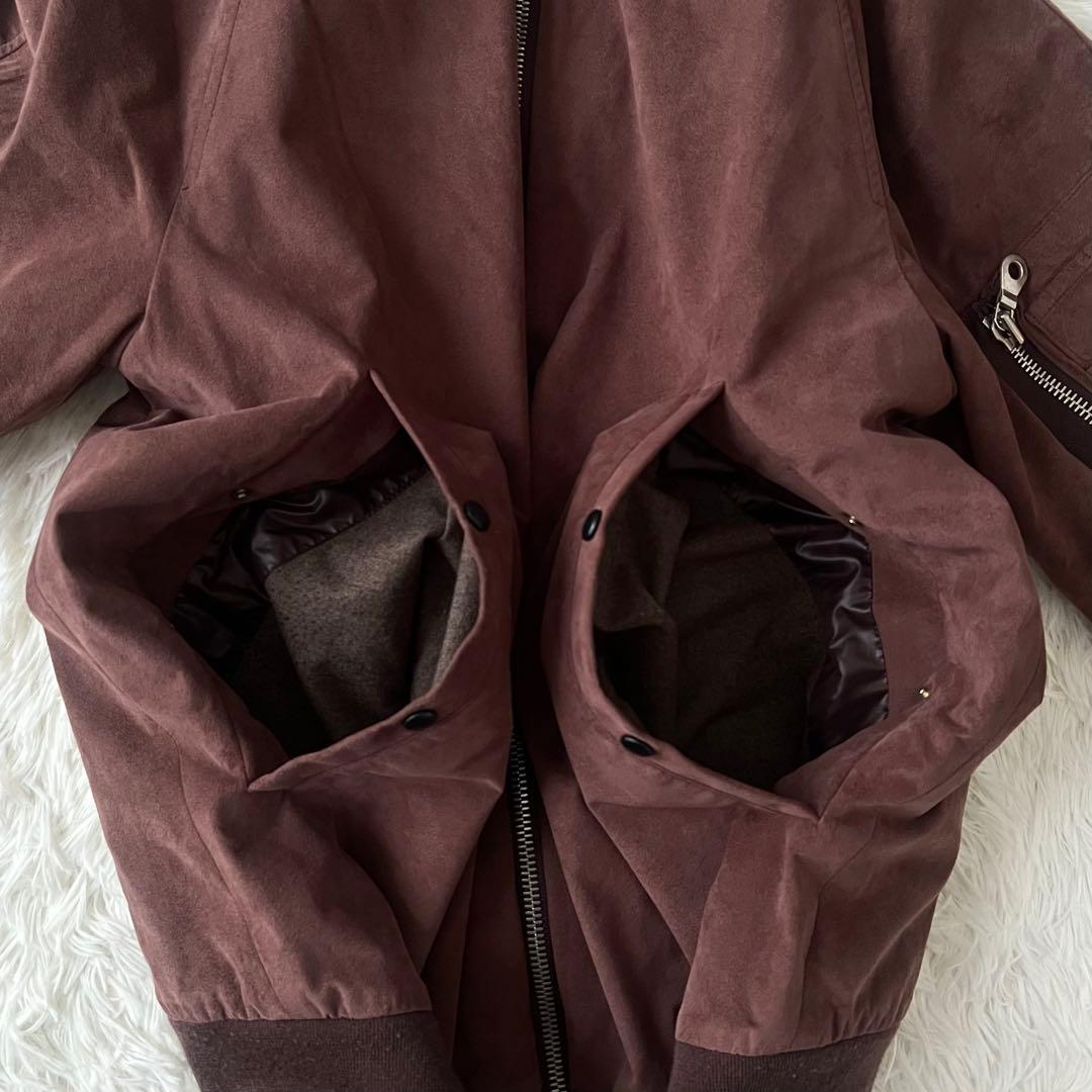 Paul Smith フェイクスエード ブルゾン L 裏地花柄