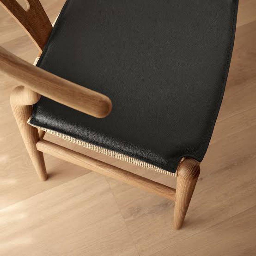 Carl Hansen & Søn CH24 ブラッククッション 2枚セット