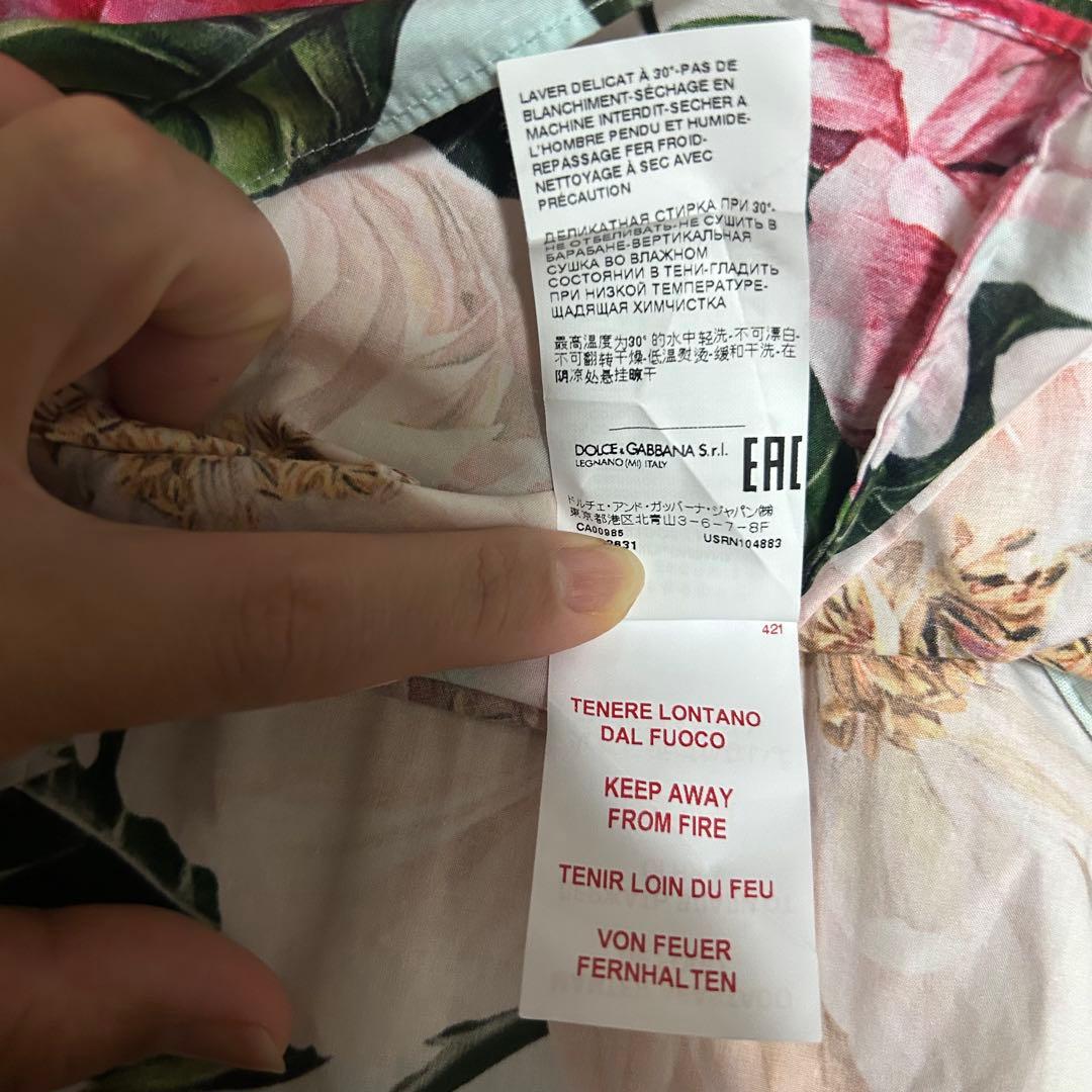 ドルチェ&ガッバーナ　DOLCE&GABBANA 花柄ワンピース　ベビー