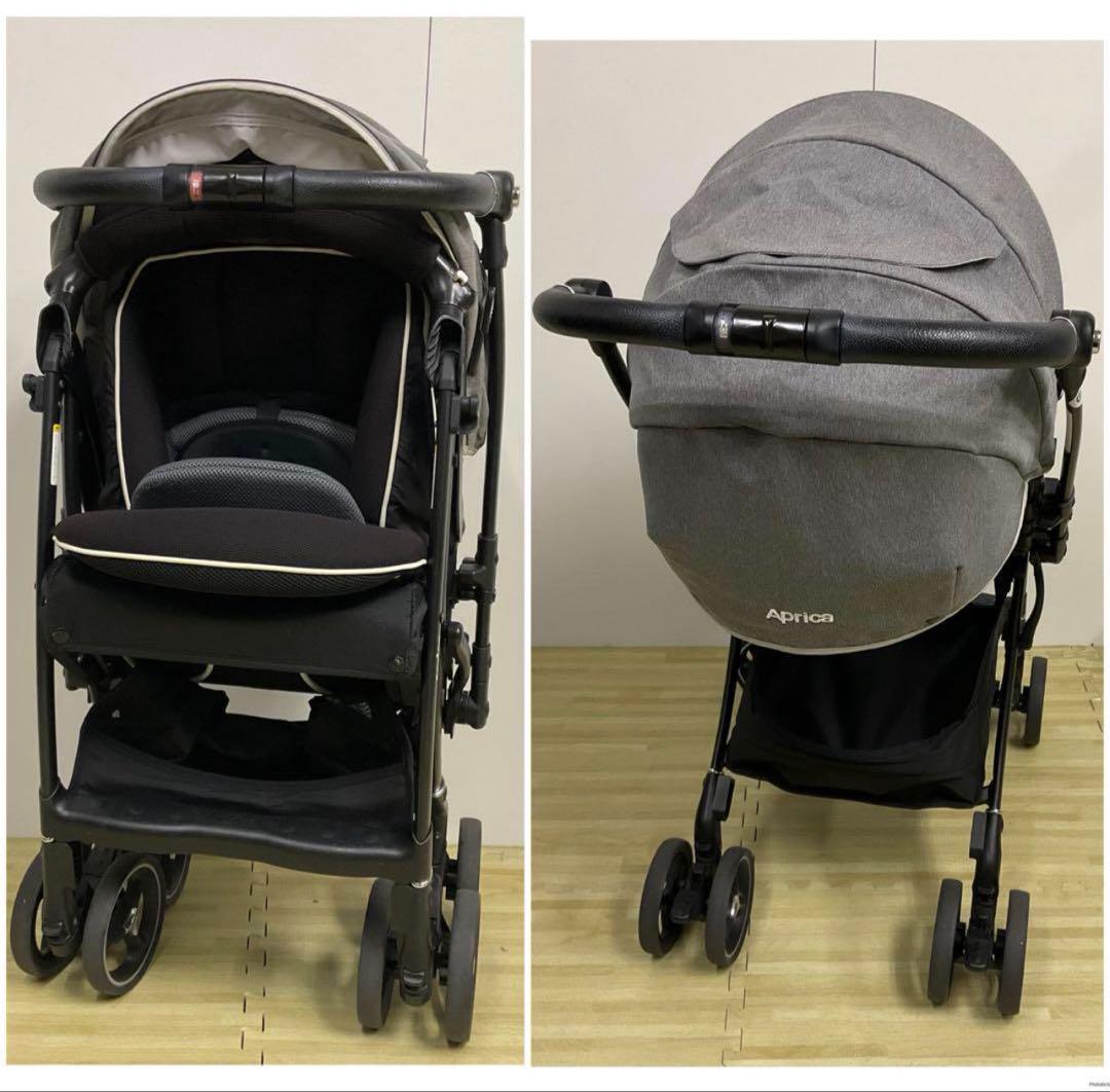 美品 Aprica アップリカ ベビーカー ラクーナビッテクッション 両対面A型