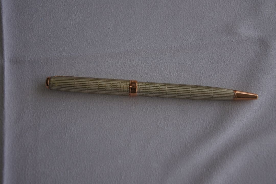 T*U様 スターリングシルバー ボールペン 格子模様