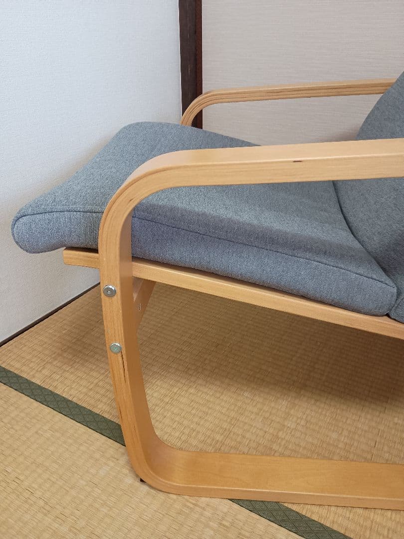 IKEA　ポエング　グレー　送料込み