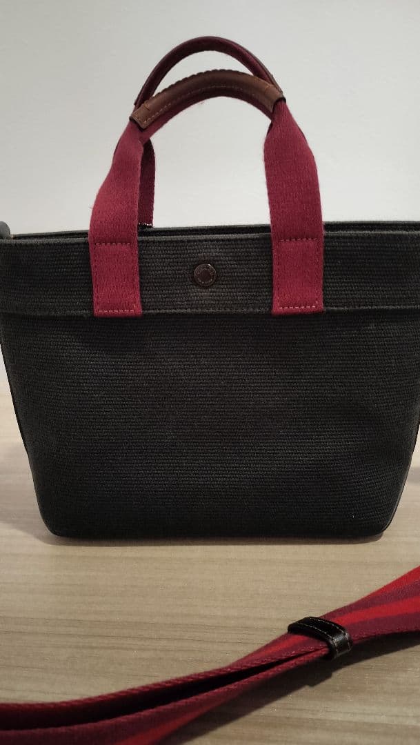 COACH トートバッグ ネイビー/レッド