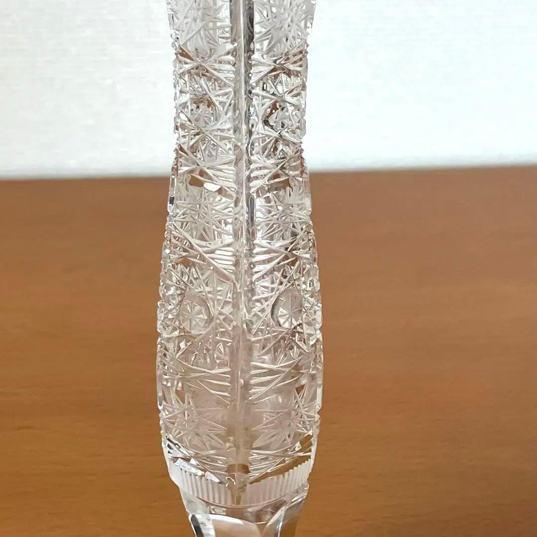 ボヘミアクリスタル 花瓶 一輪挿しpbo24% 500PKチェコ製