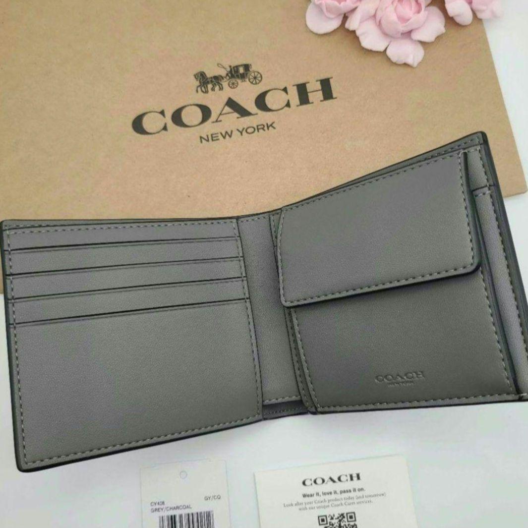 新商品　COACH　コーチ　折り財布　ウォレット　シグネチャー　正規品