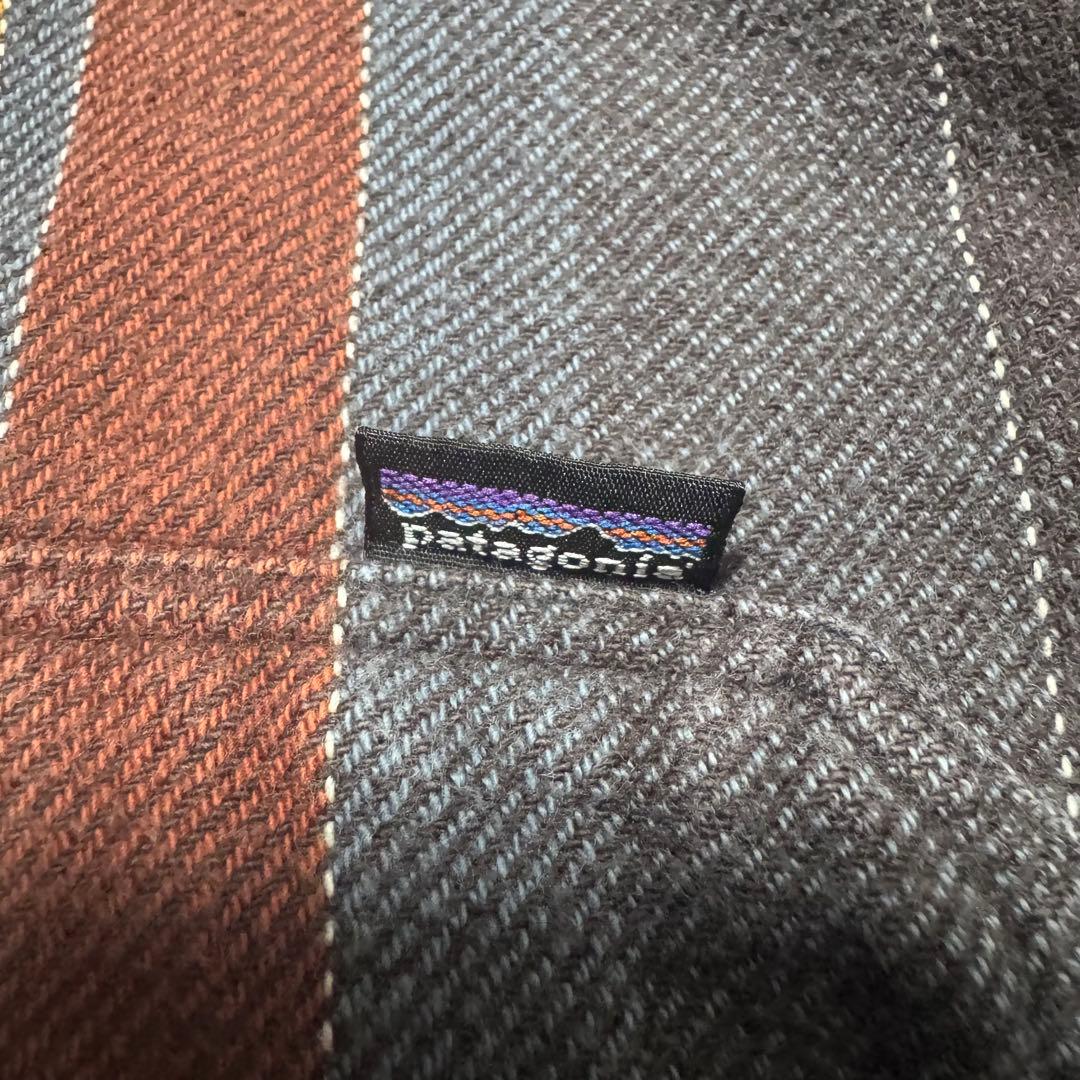 patagonia 02年 ポルトガル製 ? ヘビーフランネルシャツ ブラウン