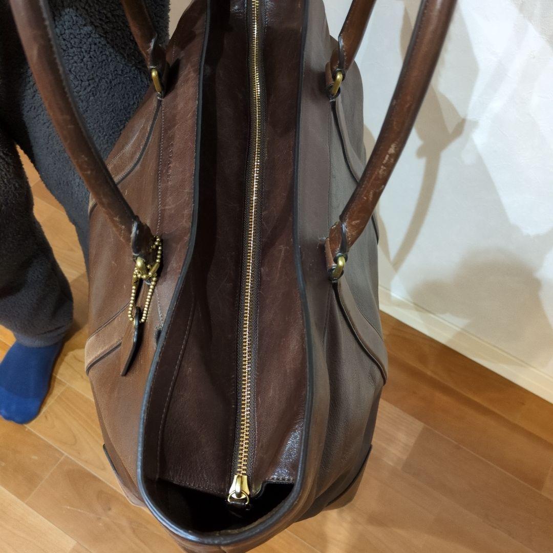 K*n様 COACH ブラウン レザートートバッグ