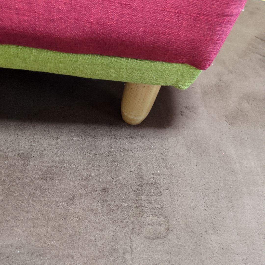 最終値下げ美品パッチワークソファベッド　リクライニング三人掛け　クッション付き☆