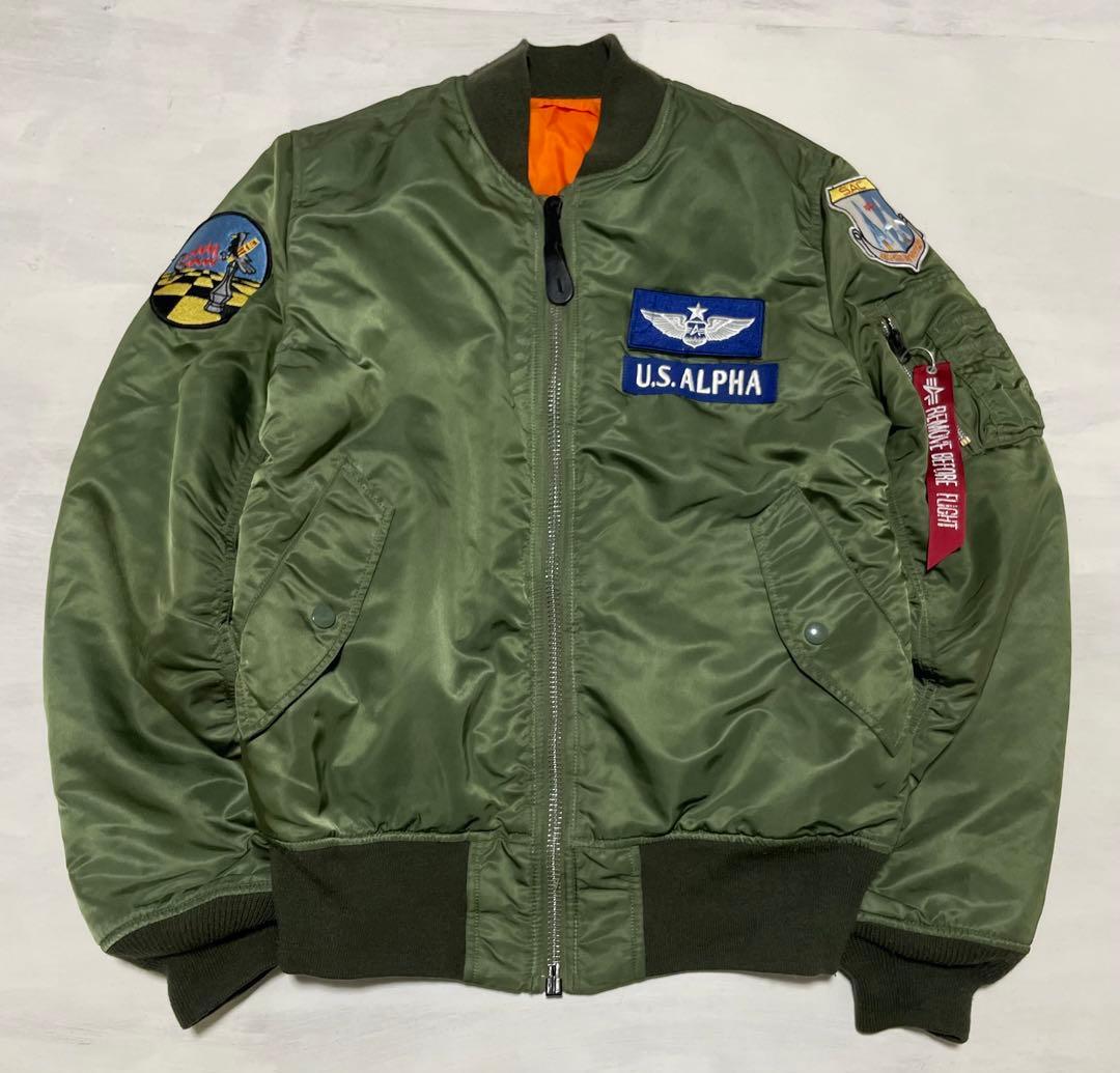 レア　ALPHA MA-1 SAC エアークルーパッチ　肉厚
