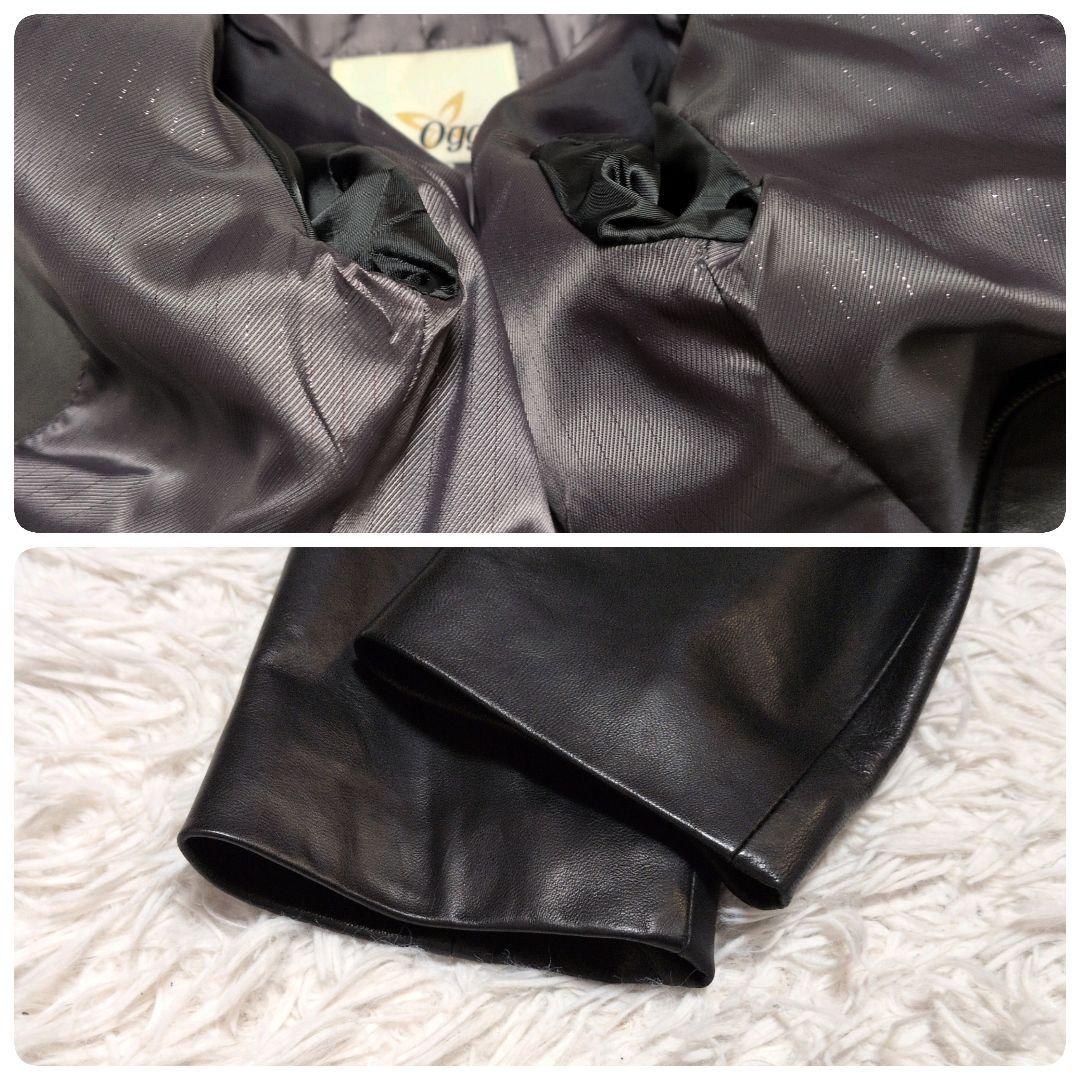 【極美品】ラムレザー　キルティング　ロングコート