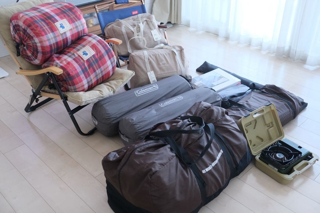 1回使用のみ2人用エアーベッドNaturehike収納バッグ付き 電動ポンプ内蔵