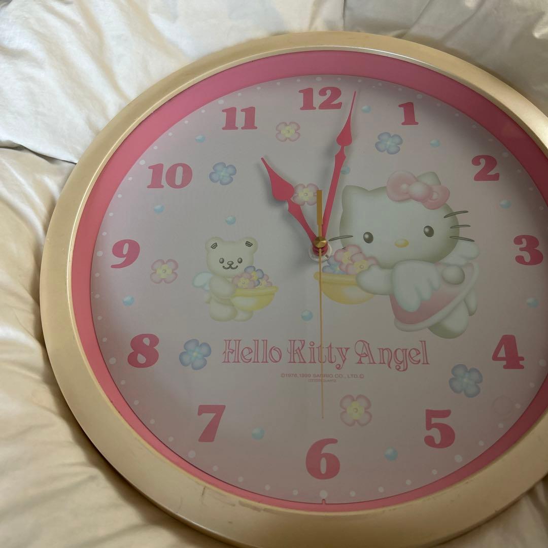 A-160)キティちゃんの壁掛け時計(サンリオ)