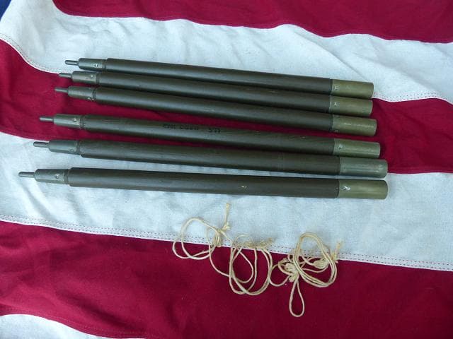 1968” 米軍実物 ナム戦 デッド!　テントポール　8本セット 軍幕 259
