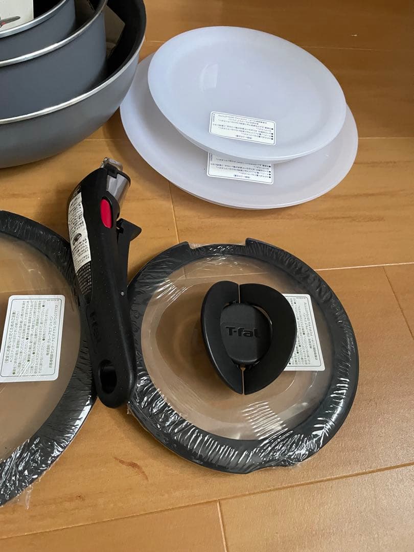 ティファール 取っ手のとれる 鍋 フライパンセット ガス火専用　※フライパン無し