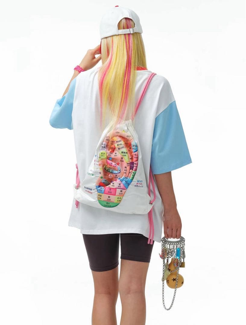 バッグ HuDieGongZhu 3D Ear Drawstring Bag