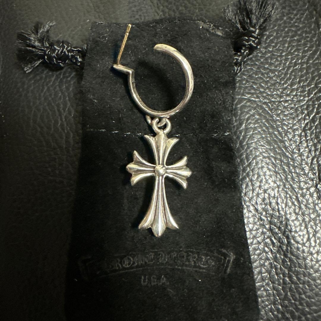 CHROMHEARTS クロムハーツ タイニーCH クロス フープピアス