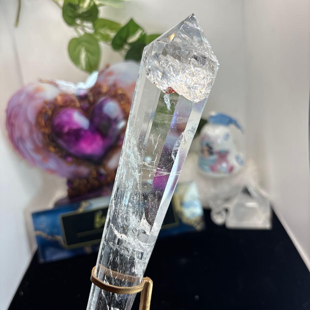 水晶12面カット♡ポイント♡ワンド♡No.2505
