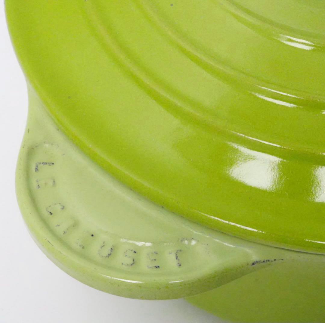 【美品】LE CREUSET　ソースパン　フルーツグリーン　16cm