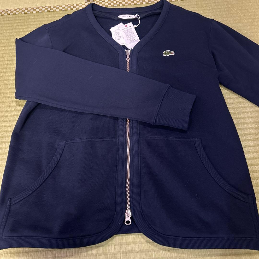 ラコステ　スエットカーディガン　ジッパー新品タグ付き