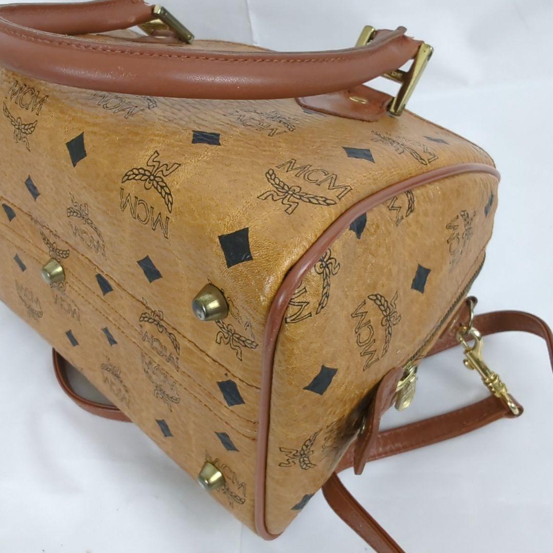 【良品】MCM エムシーエム ヴィセトス ショルダー ミニボストンバッグ