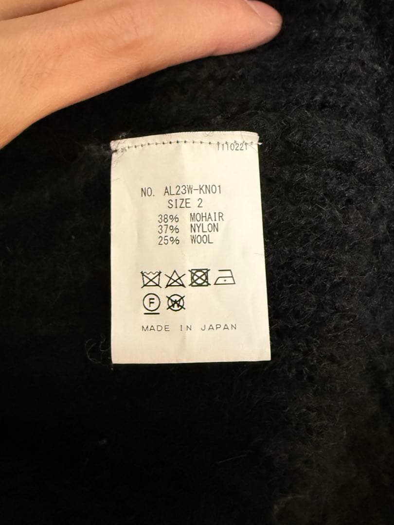 トップス ALLEGE MOHAIR CARDIGAN Size2