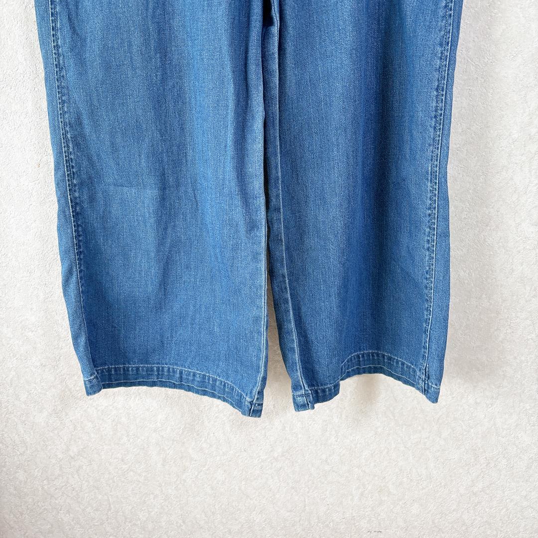 KAPITALキャピタル⭐️バッグリボン ワイドデニム パンツ クロップド XS
