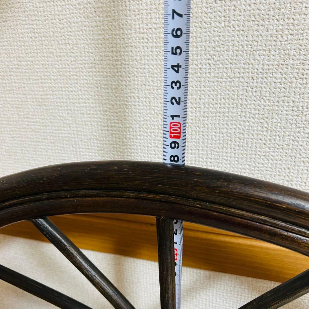 アンティーク調 ラタンフレーム 大理石風 3段ラック レトロ家具