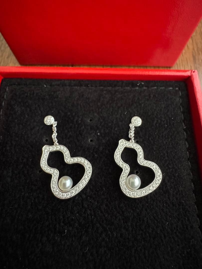 Qeelin キーリンWulu Pearl ピアス　2個セット