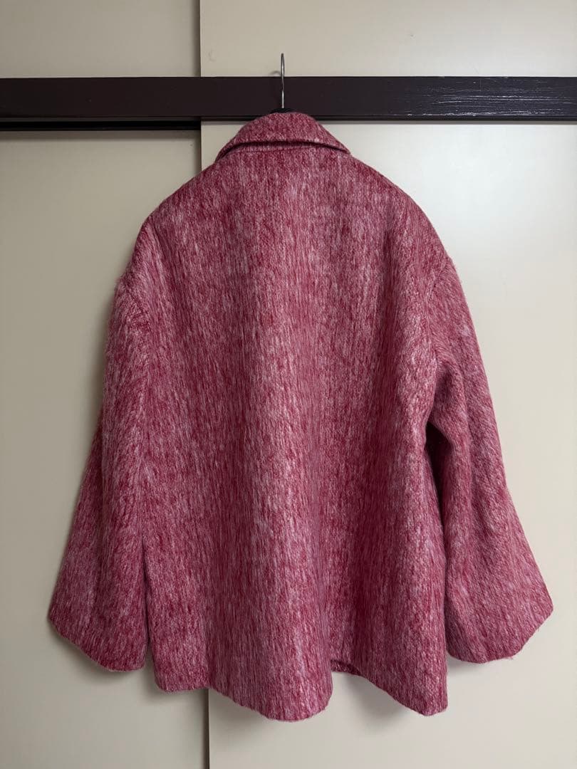 ジャケット・アウター Andequal shaggy studs coat jacket