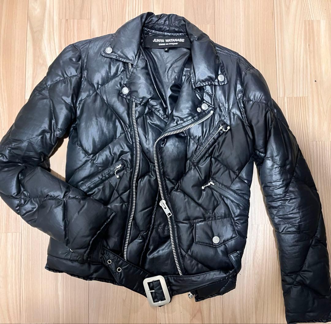激レア希少JUNYA WATANABEライダースダウンジャケットコムデギャルソン