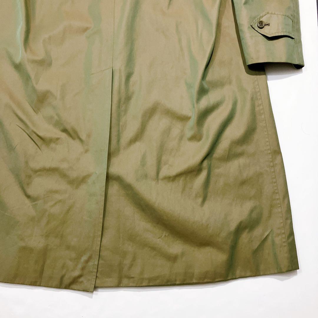 【専用品】バーバリーズ　玉虫色　ステンカラーロングコート　ノバチェ　X L相当
