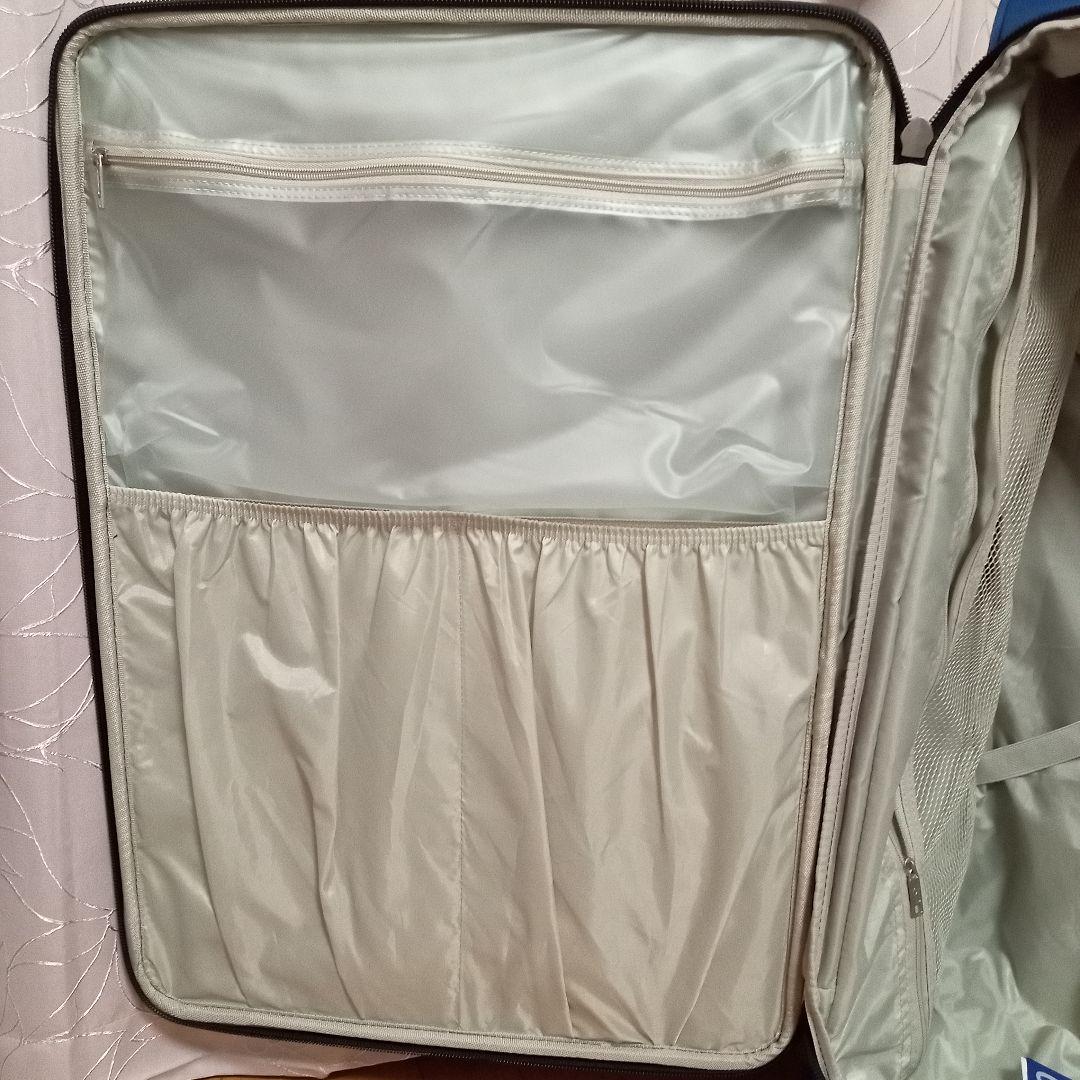 サムソナイト 大型 4輪 布製 スーツケース 青 黒 キャリーケース