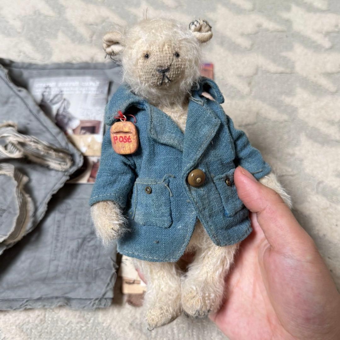 ポストマンくまさん アーティストベア テディベア 海外作家様 ハンドメイド 熊