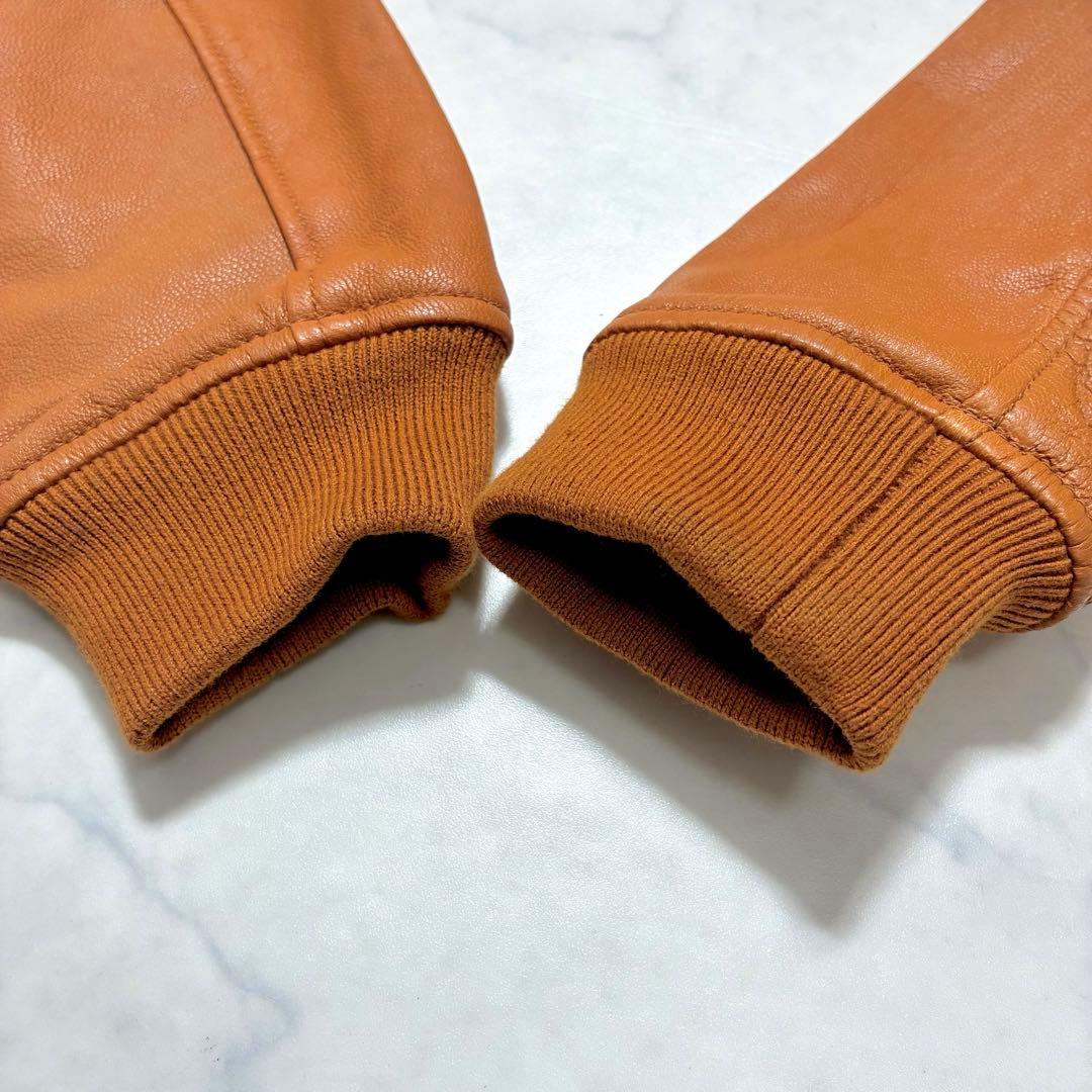 希少カラー/美品✨ムッシュニコル ライダース ジャケット 48 キャメル系 L