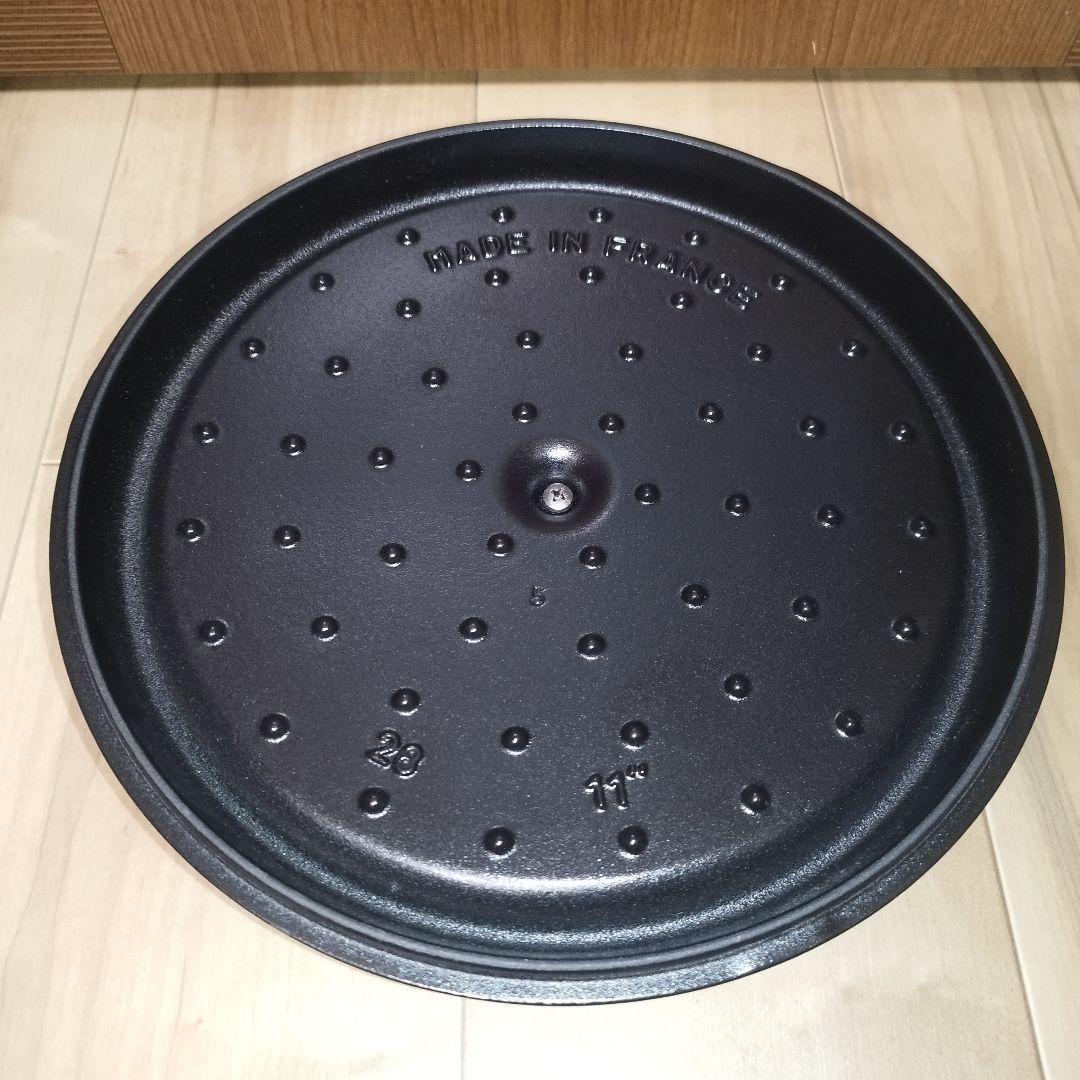 【新品未使用】STAUB ココットラウンド 28cm ブラック