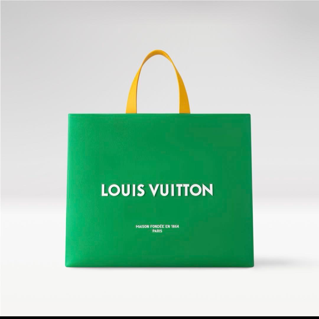 新品未使用LouisVuitton ショッパートートMM グリーン　ルイヴィトン
