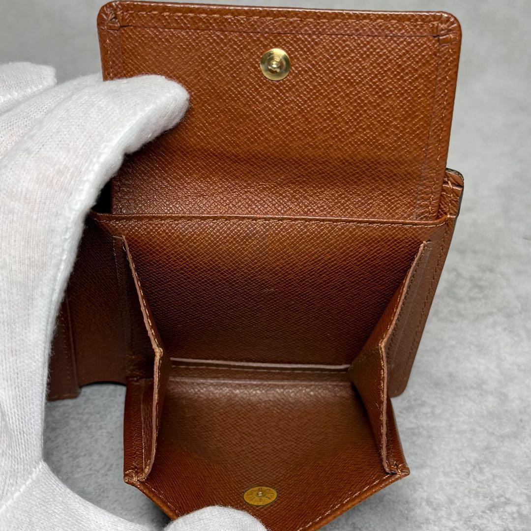 美品 定価8.6万 ルイヴィトン モノグラム ポルトフォイユマルコ 二つ折り財布