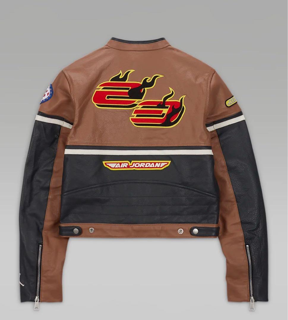 ☆新品☆ ジョーダン x トラヴィス スコット ウィメンズレザージャケット　XL
