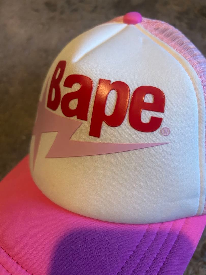 Bape ピンク メッシュキャップ