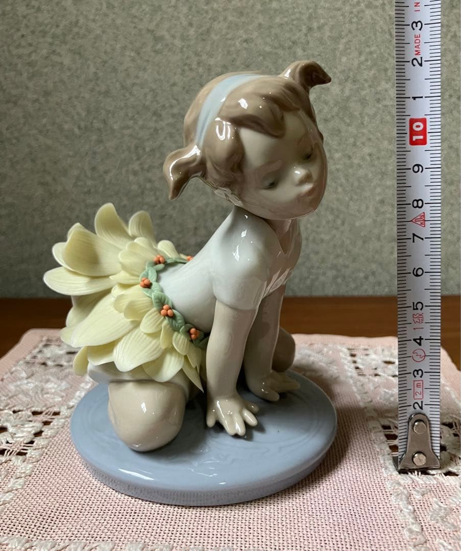 ★VV★ リヤドロ　バレエ　女の子2体　少女　子供　お花のスカート
